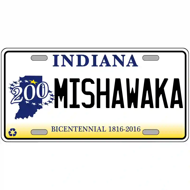 Mishawaka Indiana Bicentennial Metal Sign