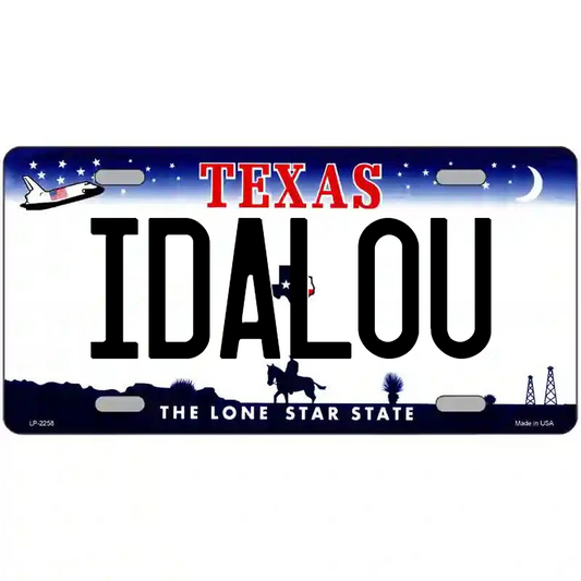 Idalou Texas Metal Sign
