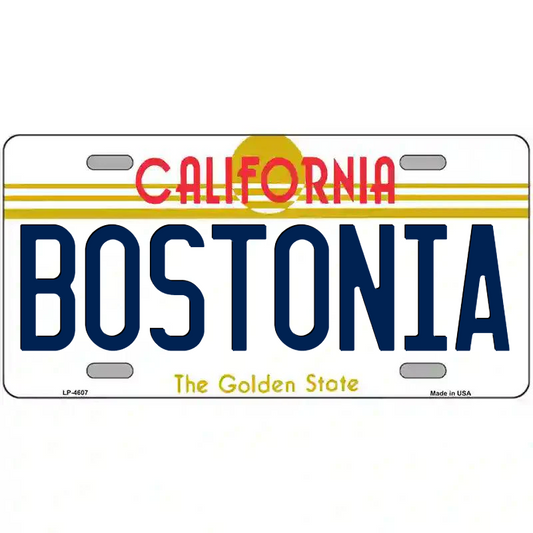 Bostonia California Metal Sign