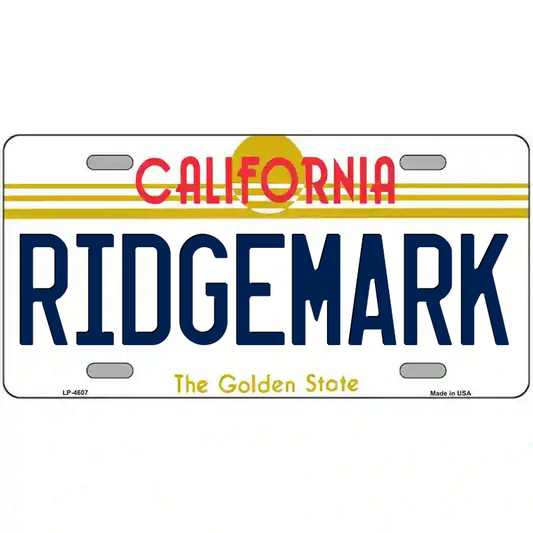 Ridgemark California Metal Sign