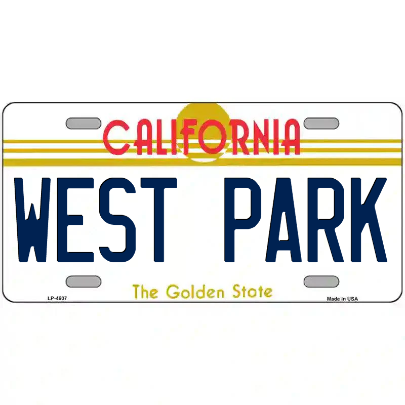 West Park California Metal Sign