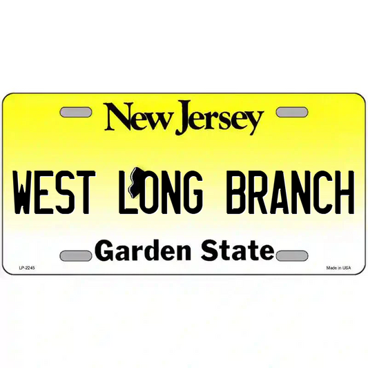 West Long Branch New Jersey Metal Sign