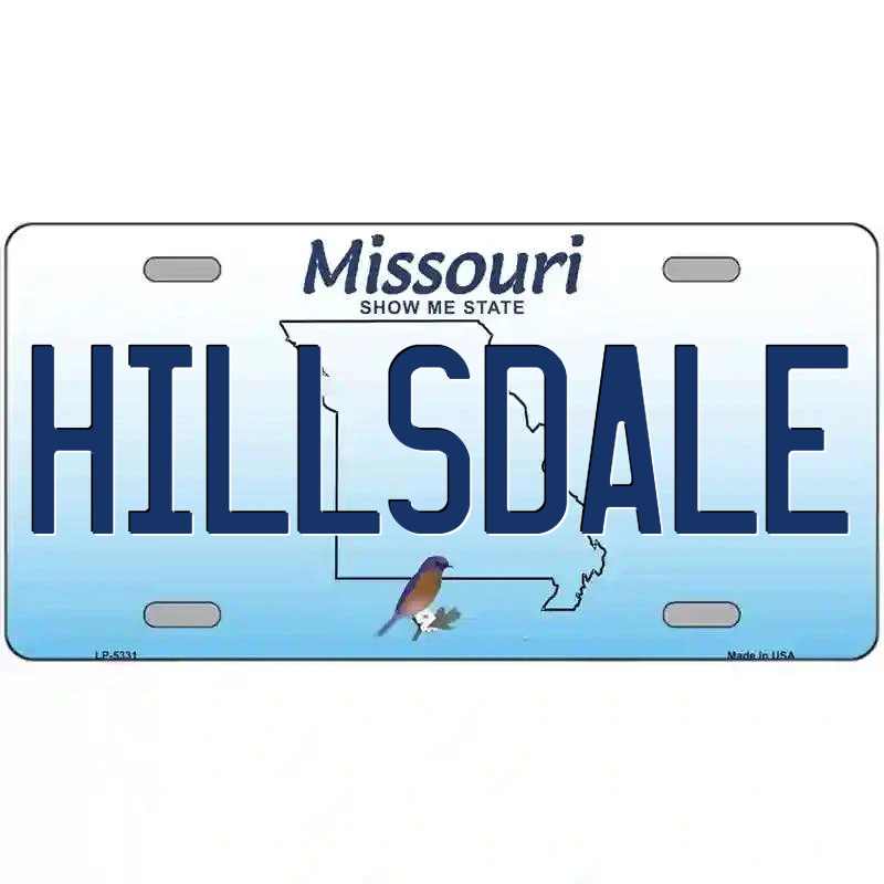 Hillsdale Missouri Metal Sign