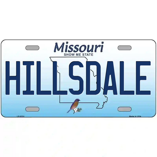 Hillsdale Missouri Metal Sign