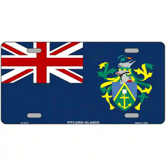 Pitcairn Islands Flag Metal Sign