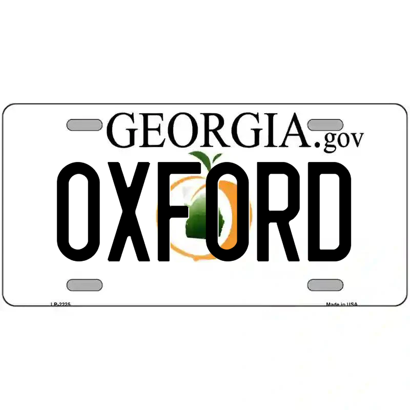 Oxford Georgia Metal Sign