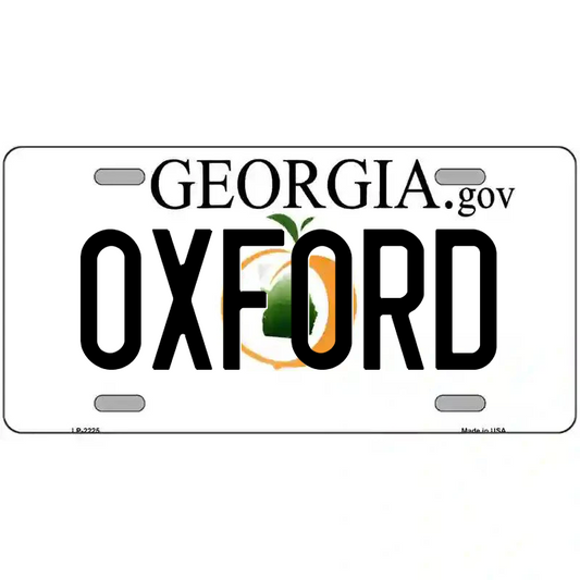 Oxford Georgia Metal Sign