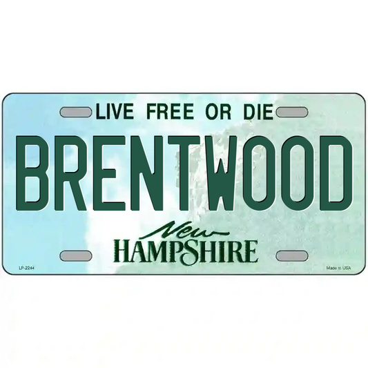 Brentwood New Hampshire Metal Sign
