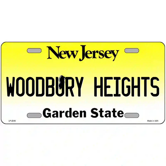 Woodbury Heights New Jersey Metal Sign