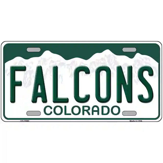 Falcons Colorado Metal Sign