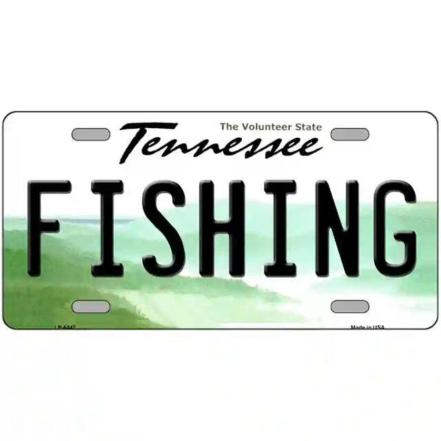 Fishing Tennessee Metal Sign