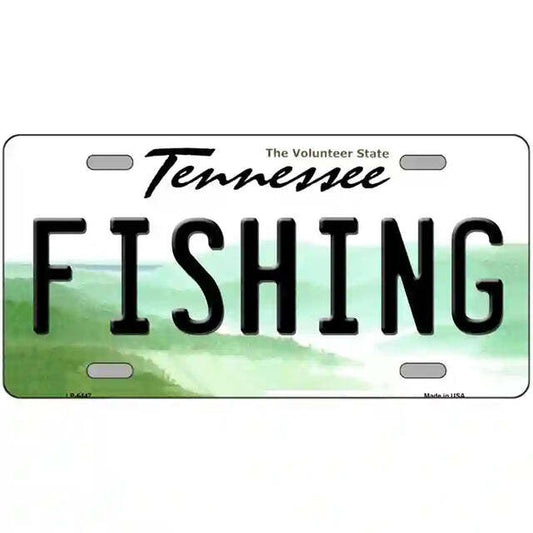 Fishing Tennessee Metal Sign