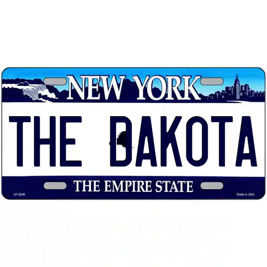 The Dakota New York Blue Metal Sign