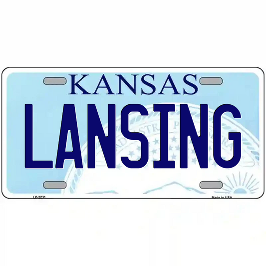Lansing Kansas Metal Sign