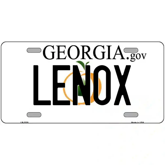 Lenox Georgia Metal Sign