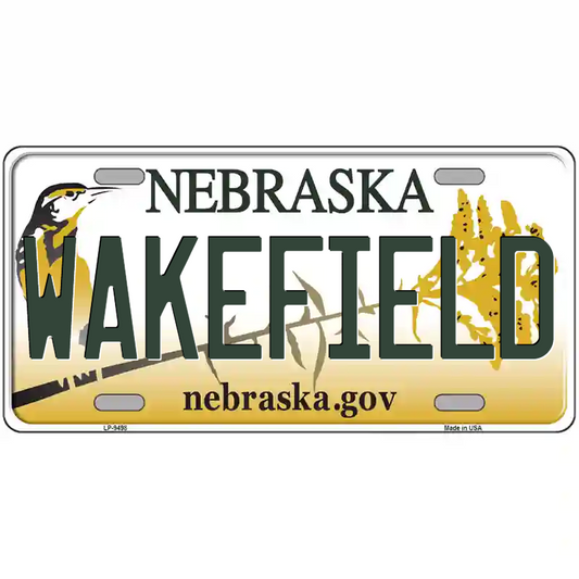 Wakefield Nebraska Metal Sign