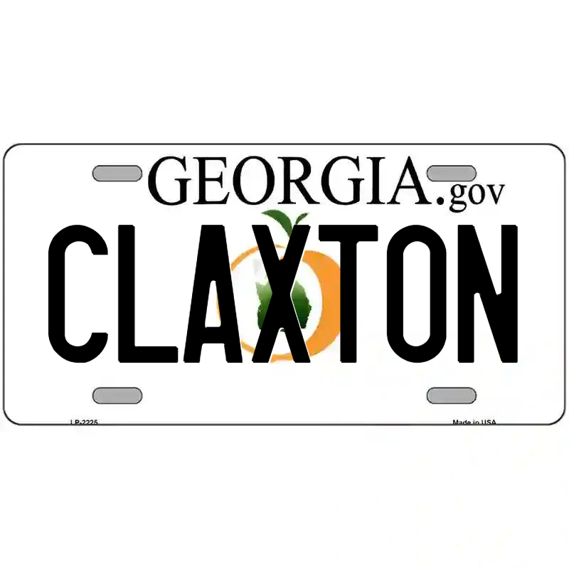 Claxton Georgia Metal Sign