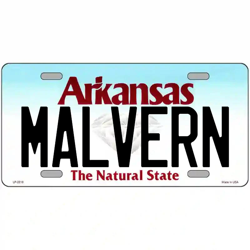 Malvern Arkansas Metal Sign