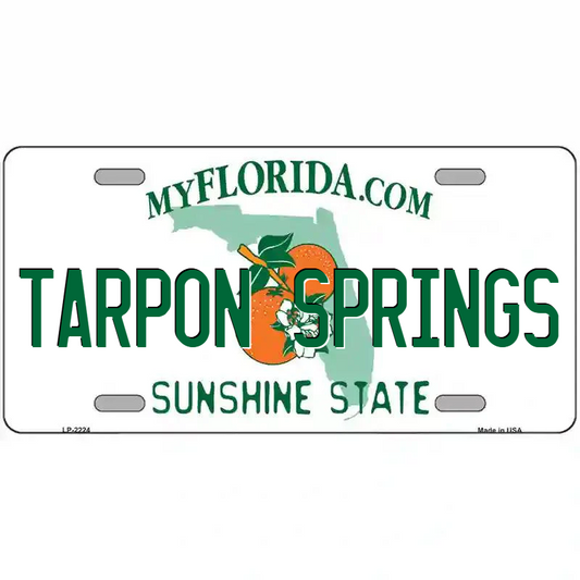 Tarpon Springs Florida Metal Sign