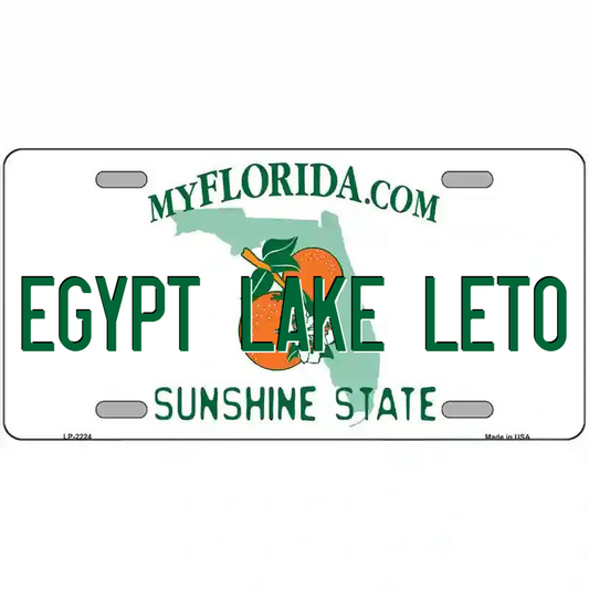 Egypt Lake-Leto Florida Metal Sign