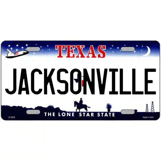 Jacksonville Texas Metal Sign