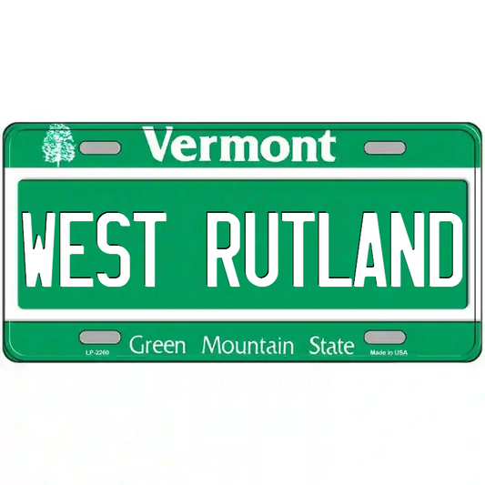 West Rutland Vermont Metal Sign