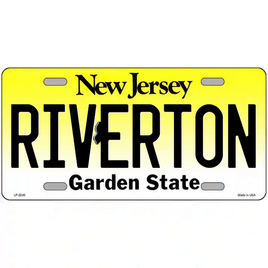 Riverton New Jersey Metal Sign