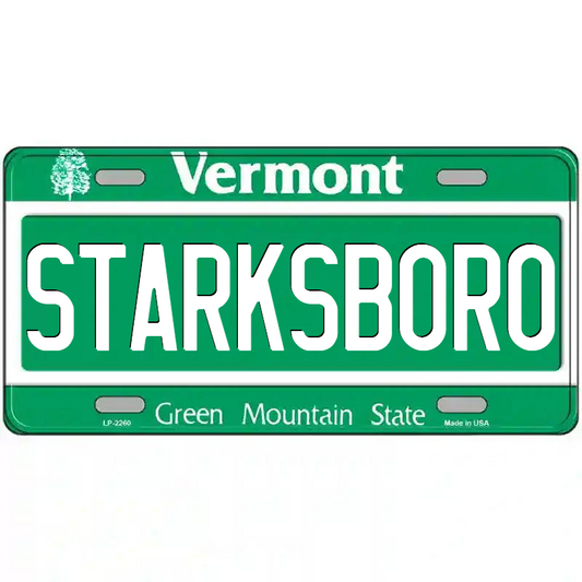 Starksboro Vermont Metal Sign