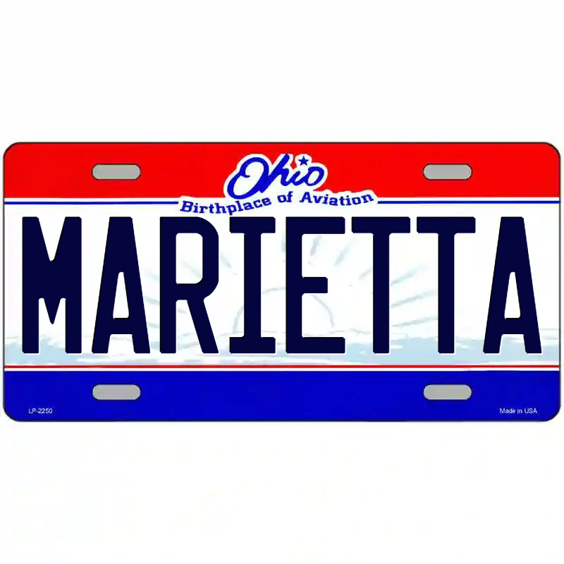 Marietta Ohio Metal Sign