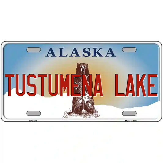 Tustumena Lake Alaska Metal Sign