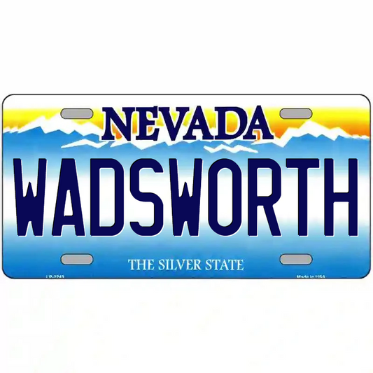 Wadsworth Nevada Metal Sign