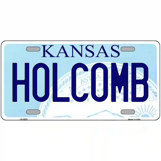 Holcomb Kansas Metal Sign