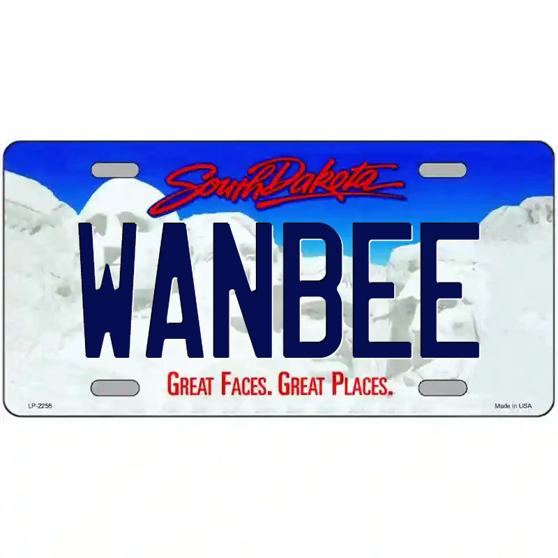 Wanbee South Dakota Metal Sign
