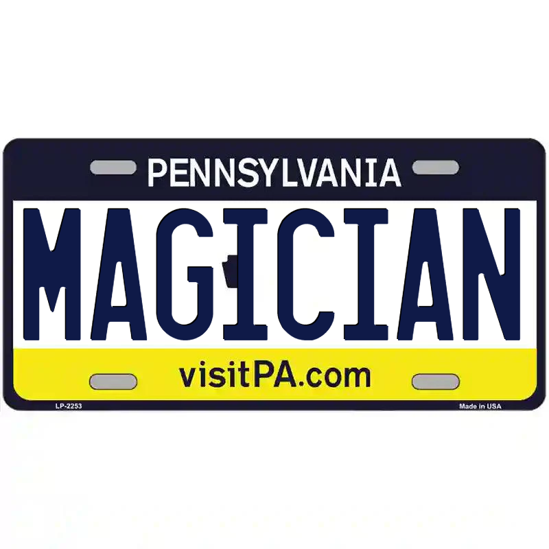 Magician Pennsylvania Metal Sign