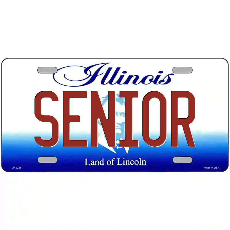 Senior Illinois Metal Sign
