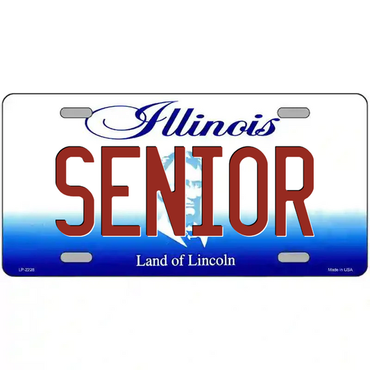 Senior Illinois Metal Sign