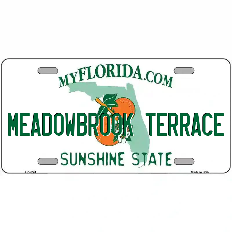 Meadowbrook Terrace Florida Metal Sign