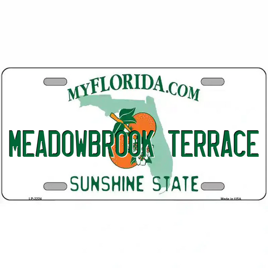 Meadowbrook Terrace Florida Metal Sign
