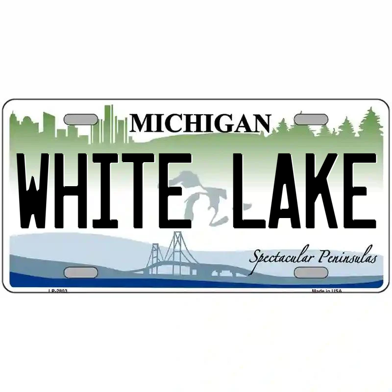 White Lake Michigan Metal Sign