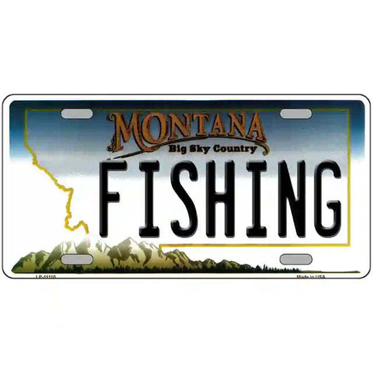 Fishing Montana Metal Sign