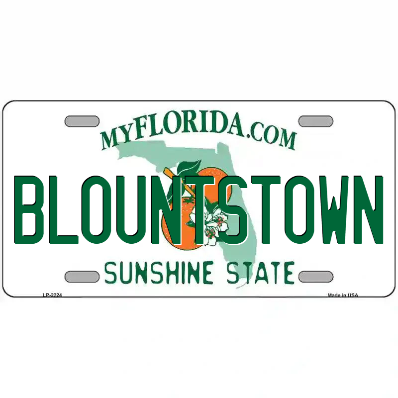 Blountstown Florida Metal Sign