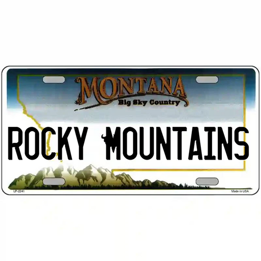 Rocky Mountains Montana Metal Sign