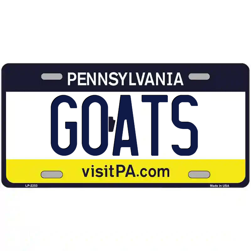 Goats Pennsylvania Metal Sign