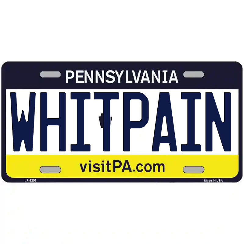 Whitpain Pennsylvania Metal Sign