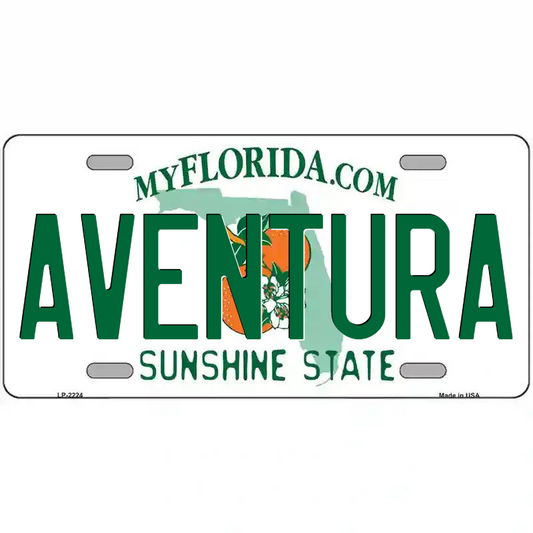 Aventura Florida Metal Sign