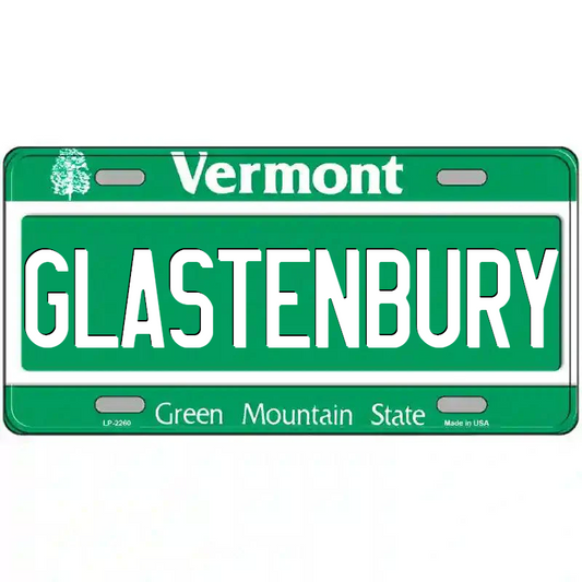 Glastonbury Vermont Metal Sign