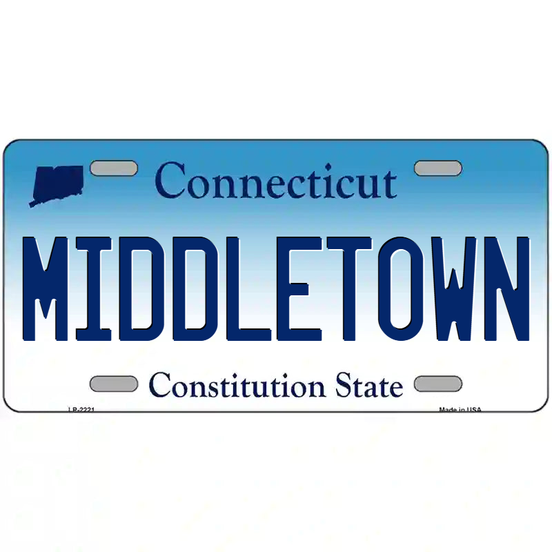 Middletown Connecticut Metal Sign