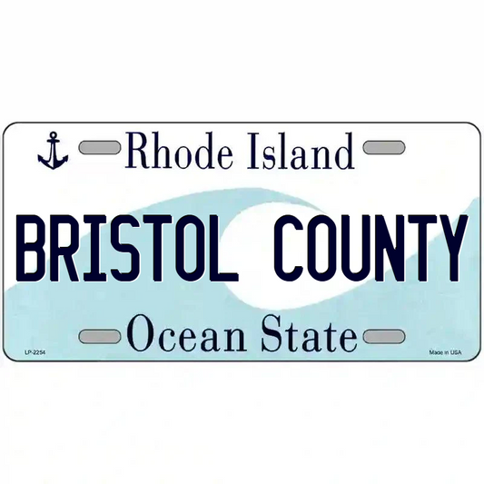 Bristol County Rhode Island Metal Sign