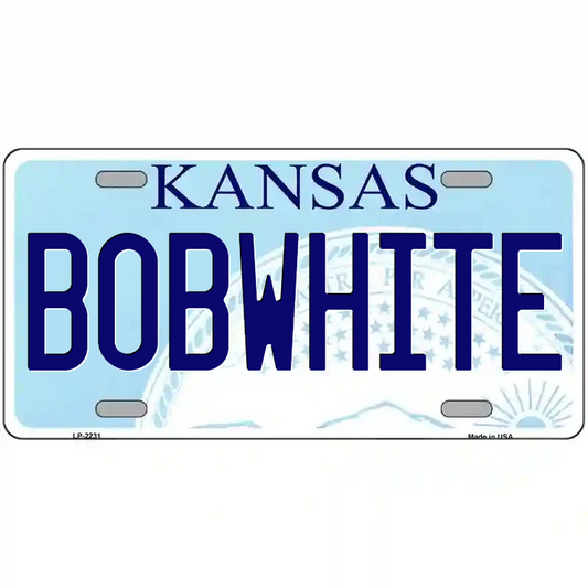 Bobwhite Kansas Metal Sign