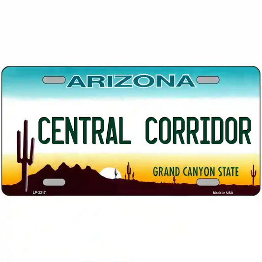 Central Corridor Arizona Metal Sign
